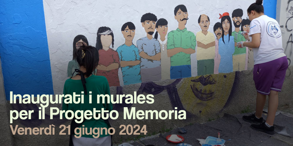 Inaugurati i murales per il Progetto Memoria