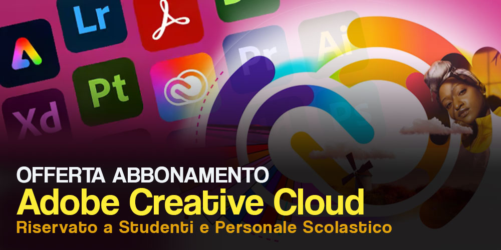 Offerta abbonamento  Adobe Creative Cloud – as 2024/25