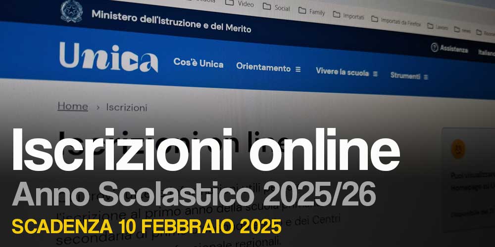 Iscrizioni online classi prime – anno scolastico 2025 2026